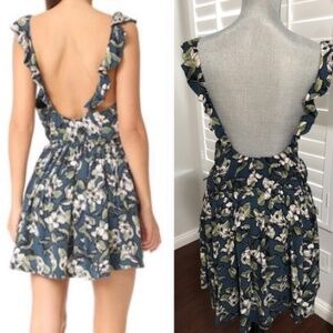 NWT Free People Ruffled Shoulder Dress w/ pockets